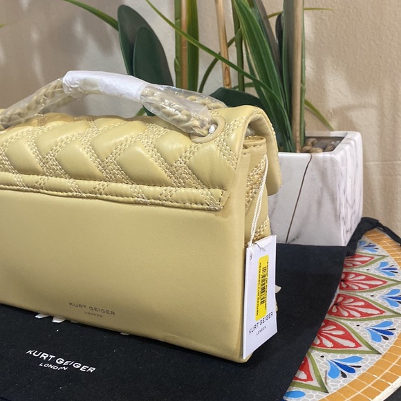 Kurt Geiger London Solid Quilted Mini Kensington Drench Crossbody Bag - Picture 9 of 12